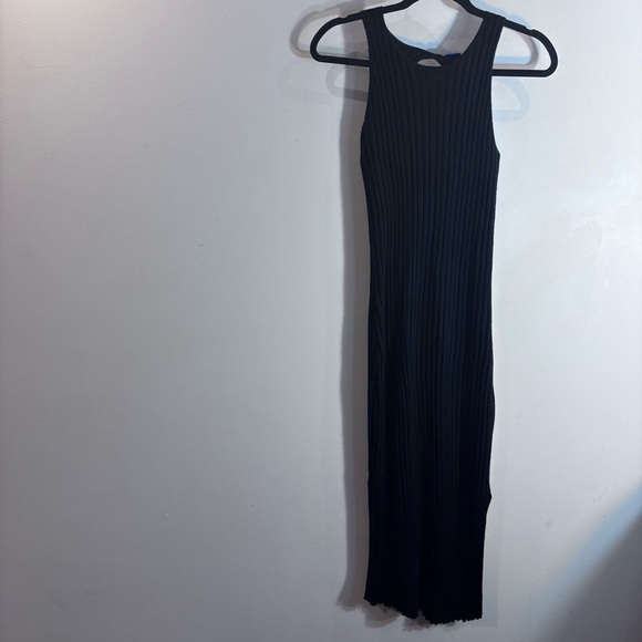 KIT and ACE Sz L Cyprus Market 100% Merino Wool Ribbed Back Keyhole Long Dress - Picture 2 of 13